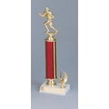 13" Red Holographic Trophy w/ Top Figure